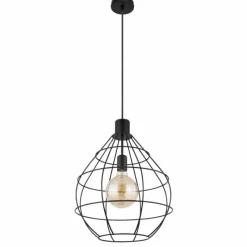 Luminaires Globo Lighting Suspension Globo EDWIN Noir, 1 lumière* Suspensions
