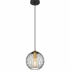Luminaires Globo Lighting Suspension Globo EUSEBIUS Noir, 1 lumière* Suspensions