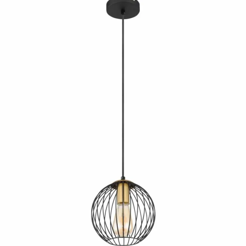 Luminaires Globo Lighting Suspension Globo EUSEBIUS Noir, 1 lumière* Suspensions