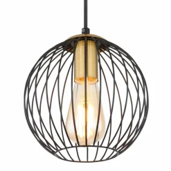 Luminaires Globo Lighting Suspension Globo EUSEBIUS Noir, 1 lumière* Suspensions