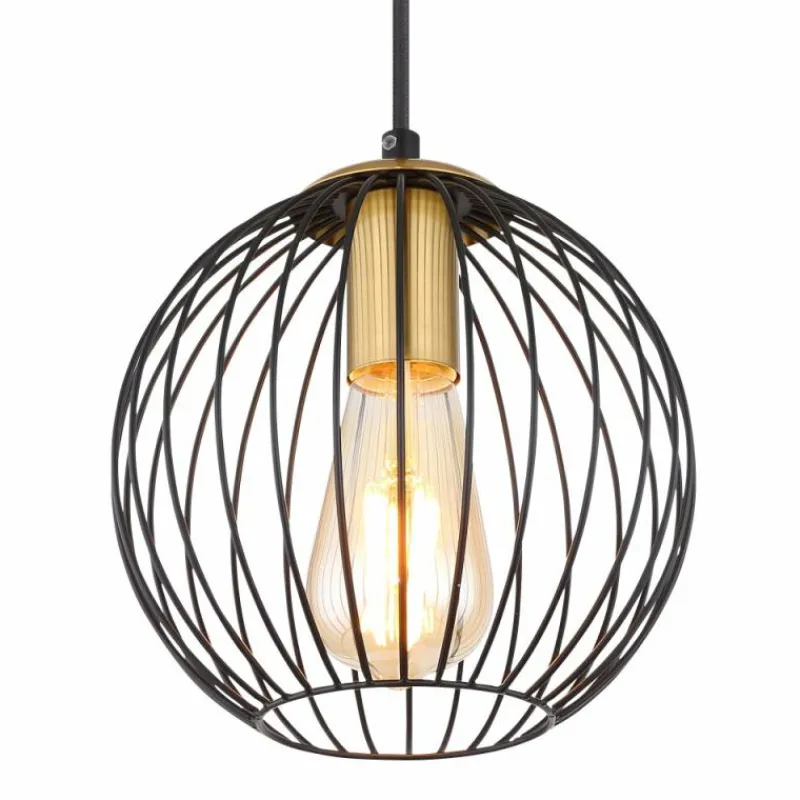 Luminaires Globo Lighting Suspension Globo EUSEBIUS Noir, 1 lumière* Suspensions