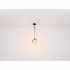 Luminaires Globo Lighting Suspension Globo EUSEBIUS Noir, 1 lumière* Suspensions