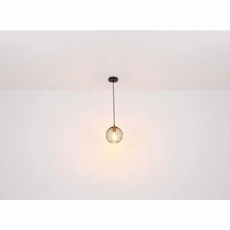 Luminaires Globo Lighting Suspension Globo EUSEBIUS Noir, 1 lumière* Suspensions