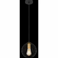 Luminaires Globo Lighting Suspension Globo EUSEBIUS Noir, 1 lumière* Suspensions
