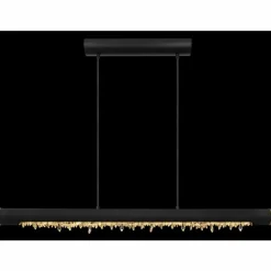 Lampes En Bois-Luminaires Globo Lighting Suspension Globo FELICITAS LED Noir, 1 lumière