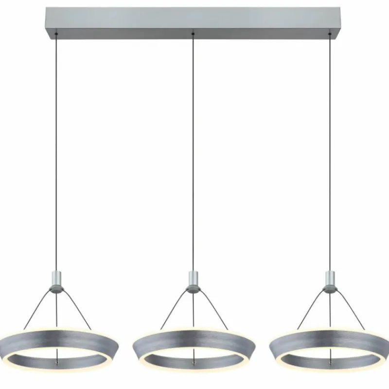 Luminaires Globo Lighting Suspension Globo FERRA LED Gris, 1 lumière* Éclairage Led