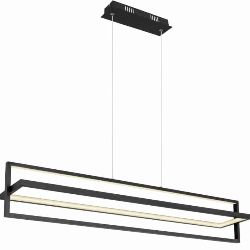 Luminaires Globo Lighting Suspension Globo FLIPS LED Noir, 1 lumière, Télécommandes* Éclairage Led