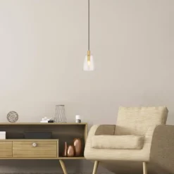 Luminaires Globo Lighting Suspension Globo GARRI Laiton, 1 lumière