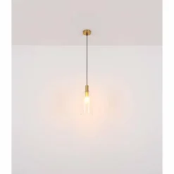 Luminaires Globo Lighting Suspension Globo GARRI Laiton, 1 lumière