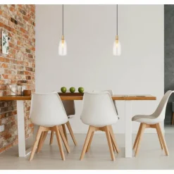 Luminaires Globo Lighting Suspension Globo GARRI Laiton, 1 lumière