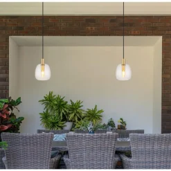 Luminaires Globo Lighting Suspension Globo GARRI Laiton, 1 lumière