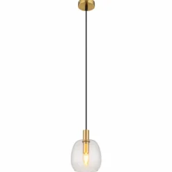 Luminaires Globo Lighting Suspension Globo GARRI Laiton, 1 lumière