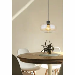 Luminaires Globo Lighting Suspension Globo GIUSEPPE Noir, 1 lumière