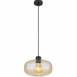 Luminaires Globo Lighting Suspension Globo GIUSEPPE Noir, 1 lumière