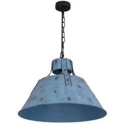 Lampes Industrielles-Luminaires Globo Lighting Suspension Globo GÜNTHER Bleu, Noir, 1 lumière