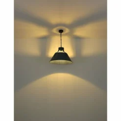 Lampes Industrielles-Luminaires Globo Lighting Suspension Globo GÜNTHER Bleu, Noir, 1 lumière