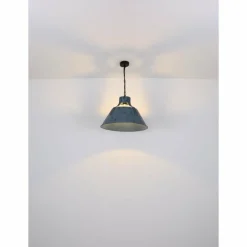Lampes Industrielles-Luminaires Globo Lighting Suspension Globo GÜNTHER Bleu, Noir, 1 lumière