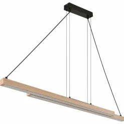 Luminaires Globo Lighting Suspension Globo GREKKIE LED Noir, 1 lumière, Télécommandes* Éclairage Led