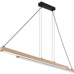 Luminaires Globo Lighting Suspension Globo GREKKIE LED Noir, 1 lumière, Télécommandes* Éclairage Led