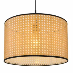 Luminaires Rustiques-Luminaires Globo Lighting Suspension Globo GRIZZANA Noir, 1 lumière