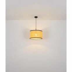 Luminaires Rustiques-Luminaires Globo Lighting Suspension Globo GRIZZANA Noir, 1 lumière