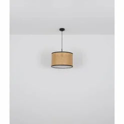 Luminaires Rustiques-Luminaires Globo Lighting Suspension Globo GRIZZANA Noir, 1 lumière