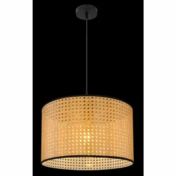 Luminaires Rustiques-Luminaires Globo Lighting Suspension Globo GRIZZANA Noir, 1 lumière