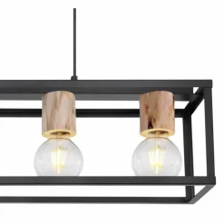 Luminaires Globo Lighting Suspension Globo HAGAR Noir, 4 lumières* Suspensions