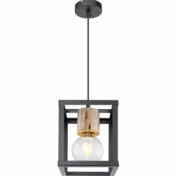 Luminaires Globo Lighting Suspension Globo HAGAR Noir, 1 lumière* Suspensions