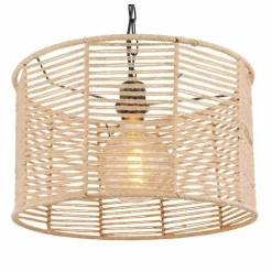 Style Boho-Chic-Luminaires Globo Lighting Suspension Globo HALIA Brun, Noir, 1 lumière