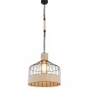 Style Boho-Chic-Luminaires Globo Lighting Suspension Globo HALIA Brun, Noir, 1 lumière