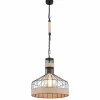 Style Boho-Chic-Luminaires Globo Lighting Suspension Globo HALIA Brun, Noir, 1 lumière