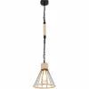 Style Boho-Chic-Luminaires Globo Lighting Suspension Globo HALIA Brun, Noir, 1 lumière