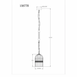 Style Boho-Chic-Luminaires Globo Lighting Suspension Globo HALIA Brun, Noir, 1 lumière