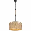 Style Boho-Chic-Luminaires Globo Lighting Suspension Globo HALIA Noir, 1 lumière