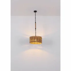 Style Boho-Chic-Luminaires Globo Lighting Suspension Globo HALIA Noir, 1 lumière