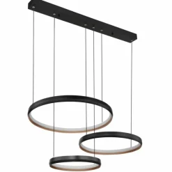 Lampes Dorées-Luminaires Globo Lighting Suspension Globo HALLI LED Noir, 1 lumière, Télécommandes