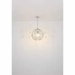 Luminaires Globo Lighting Suspension Globo HANAKO Chrome, 1 lumière* Suspensions