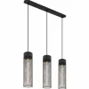 Luminaires Globo Lighting Suspension Globo HANS Noir, 3 lumières* Suspensions