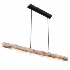 Lampes Vintages & Rétros-Luminaires Globo Lighting Suspension Globo HATT LED Noir, 1 lumière