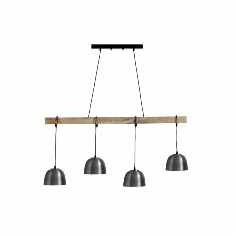 Lampes En Bois-Luminaires Globo Lighting Suspension Globo HERMI Ancien, Écru, 4 lumières