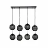 Luminaires Globo Lighting Suspension Globo HERMI Noir, 8 lumières* Suspensions