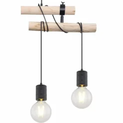 Luminaires Scandinaves-Luminaires Globo Lighting Suspension Globo HERMINE Noir, 4 lumières