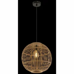 Luminaires Scandinaves-Luminaires Globo Lighting Suspension Globo HILDEGARD Noir, 1 lumière