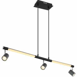 Luminaires Globo Lighting Suspension Globo HL LED Noir, 1 lumière* Éclairage Led