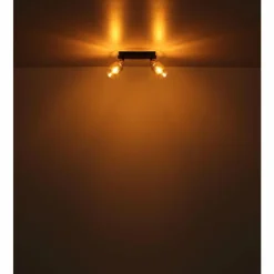 Suspension Verre Fumé-Luminaires Globo Lighting Suspension Globo HOLLSY Noir, 4 lumières