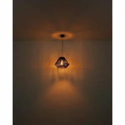 Lampes Vintages & Rétros-Luminaires Globo Lighting Suspension Globo HOUDINI Noir, 1 lumière