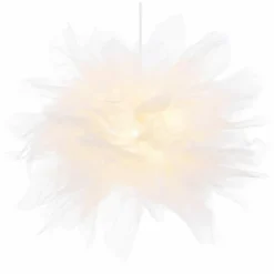 Lampes En Tissu-Luminaires Globo Lighting Suspension Globo ILGA Blanc, 1 lumière