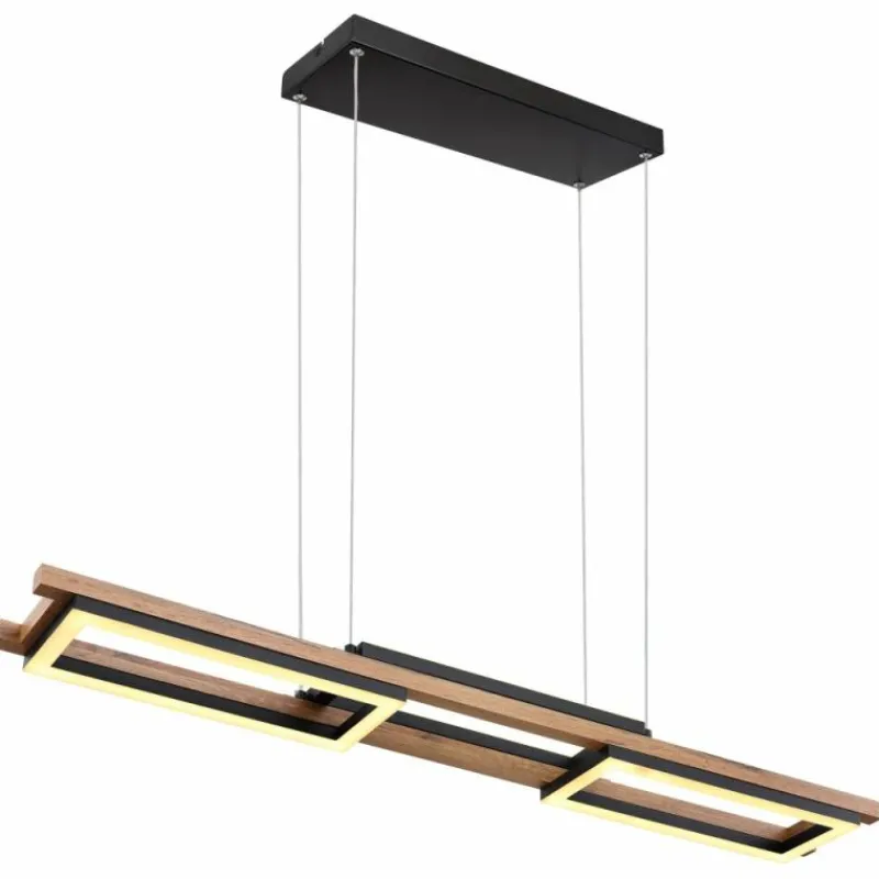 Luminaires Globo Lighting Suspension Globo ILLA LED Noir, 1 lumière* Éclairage Led