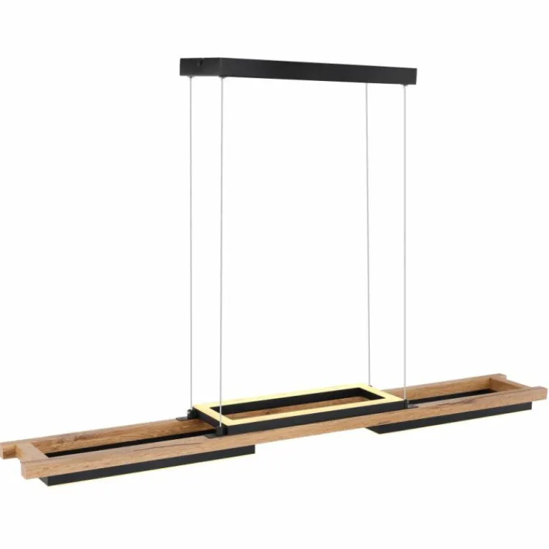 Luminaires Globo Lighting Suspension Globo ILLA LED Noir, 1 lumière* Éclairage Led